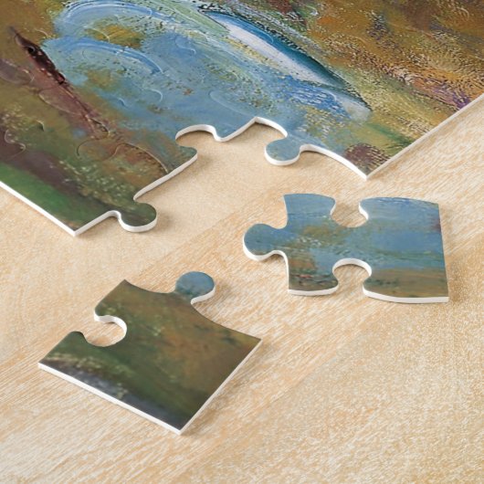 Monet Lily Pond en Giraffe Compilation Legpuzzel (Zijkant)