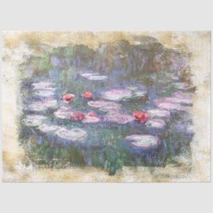 ** Monet Lily Pond Floral  AR23 ontkoppeld  Tissuepapier