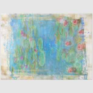 ** Monet Lily Pond Floral  ontkoppeling AR23   Tissuepapier