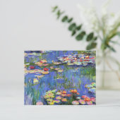 Monet - Lys à eau, 1916, Carte (Debout devant)