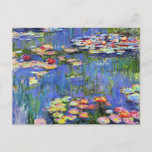 Monet - Lys à eau, 1916, Carte<br><div class="desc">Claude Monet célèbre peinture,  Water Lilies 1916</div>