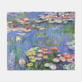 Monet - Lys à eau, 1916 Couverture en polaire (Devant (Horizontal))