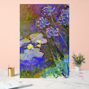 Monet - Lys d'eau et Agapanthus
