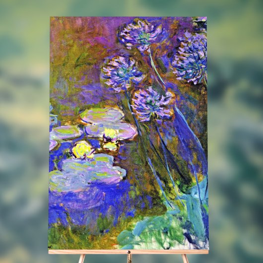 Monet - Lys d'eau et Agapanthus (Neutre)