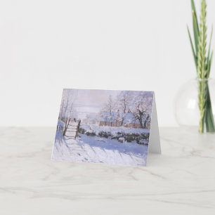 Monet Magpie Kerstmis Kaart Blank Notecard
