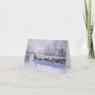 Monet Magpie Kerstmis Kaart Blank Notecard