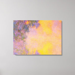 Monet - Misty Morning op de Seine, Sunrise Canvas Afdruk
