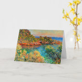 Monet, nabij Monte Carlo, beroemd schilderij, Kaart (Gele Bloem)