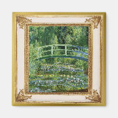 Monet Nénuphars et Bridge chef-d'oeuvre Magnet (Devant)