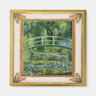 Monet Nénuphars et Bridge chef-d'oeuvre Magnet
