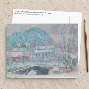 Monet - Noorwegen, dorp Sandviken in de sneeuw Briefkaart