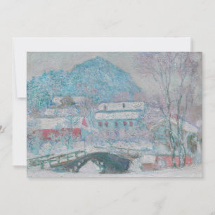 Monet - Noorwegen, Sandviken dorp in de sneeuw Kaart