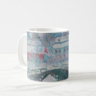 Monet - Noorwegen, Sandviken dorp in de sneeuw Koffiemok