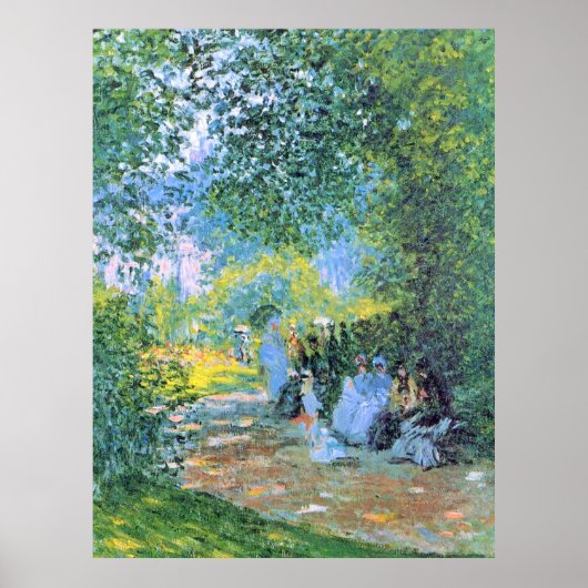 Monet - op de Parc Monceau , Poster (Voorkant)