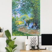Monet - op de Parc Monceau , Poster (Thuiskantoor)