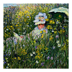 Monet - Op de weide Perfect Poster