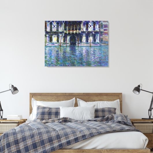 Monet - Palazzo Contarini, 1908 Canvas Afdruk (Insitu (Slaapkamer))