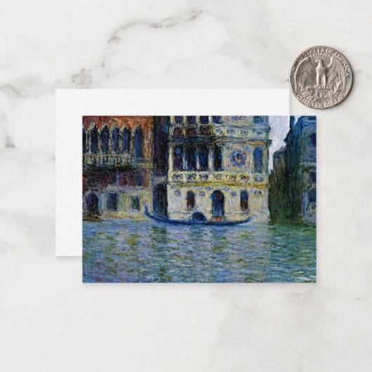 Monet - Palazzo Dario Notitiekaartje (Voorkant / Achterkant in situ)