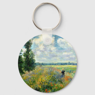 Monet - Papaver veld, Argenteuil Sleutelhanger