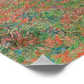 Monet papaver veldeverven poster (Hoek)