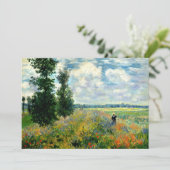 Monet - Papaverveld, Argenteuil Kaart (Staand voorkant)