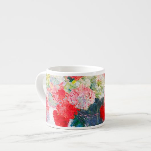 Monet Peonies Espresso Kop (Voorkant links)