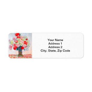 Monet Peonies Etiket