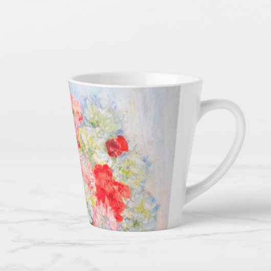 Monet Peonies Latte Mok (Rechts)