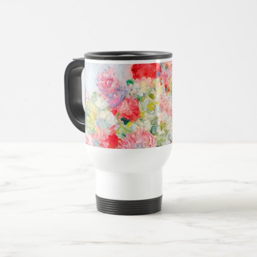 Monet Peonies Reisbeker (Voorkant links)