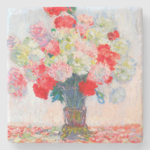 Monet Peonies Stenen Onderzetter
