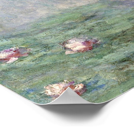 Monet - Pond met waterlelies Poster (Hoek)