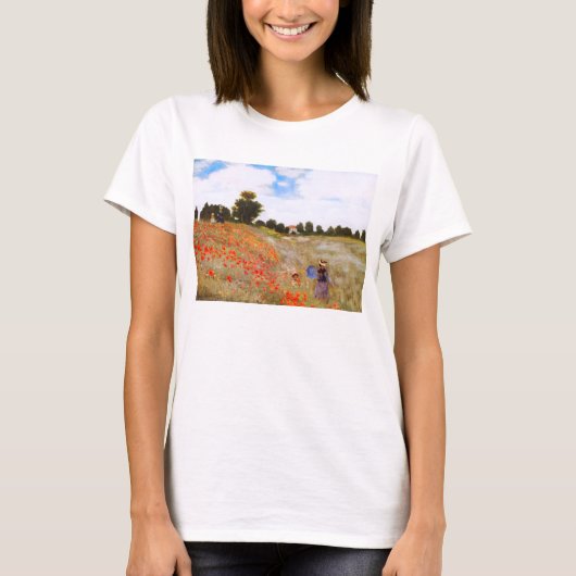 Monet Poppies T-shirt (Voorkant)