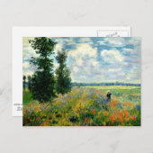 Monet - Poppy Field, Argenteuil Briefkaart (Voorkant / Achterkant)