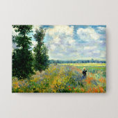 Monet - Poppy Field, Argenteuil Button (Voorkant)