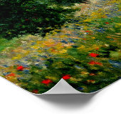 Monet - Poppy Field, Argenteuil Poster (Hoek)