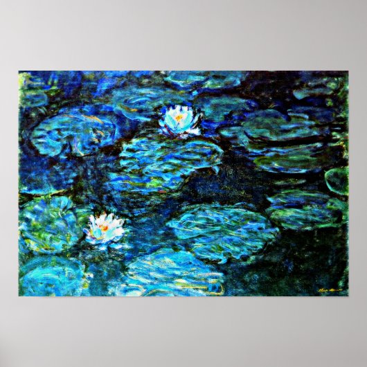 Monet - Poster des Lillies d'Eau (Devant)