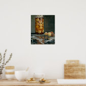 Monet - Pot Perziken Poster (Keuken)