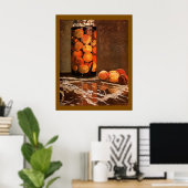 Monet - Pot perziken Poster (Thuiskantoor)