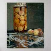 Monet - pot van perziken poster (Voorkant)