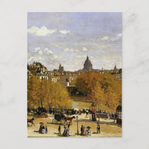 Monet - Quai du Louvre, fijn kunstschilderij, Briefkaart