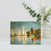 Monet, Regattas in Argenteuil Briefkaart (Staand voorkant)