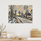 Monet - Road tot Louveciennes, Impressionisme Poster (Keuken)