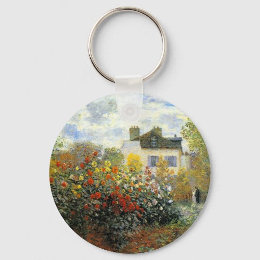 Monet Roos Garden Sleutelhanger (Voorkant)