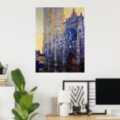 Monet - Rouen Cathedraal, Morning Effect Poster (Thuiskantoor)