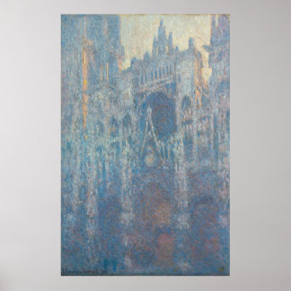Monet, Rouen Cathedral, het portaal Poster