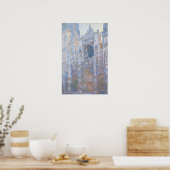 Monet - Rouen - kathedraal Het portaal Morning Fog Poster (Keuken)