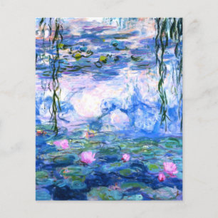 Monet Roze watergalgen Papierblad