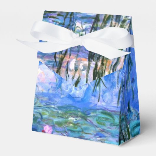 Monet Roze watergelilies Bedankdoosjes (Voorkant Zijde)