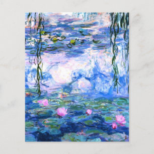Monet Roze watergelilies Flyer
