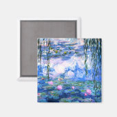 Monet Roze watergelilies Magneet (Voorkant / Achterkant)